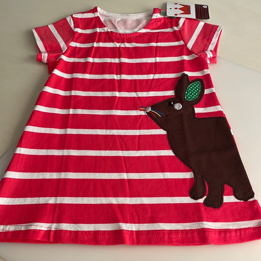 NWT Kids Bunny Dress Size 2t k